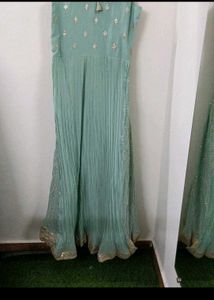 SEQUINS WORKED WEDDING GOWN WITH DUPATTA