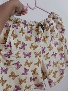 Light Yellow Ladies Shorts