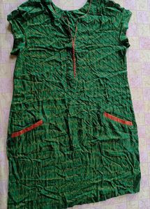 Green Ethnic Kurta