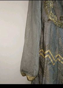 Padded Gown With Stylish Back(Canacan Attached)