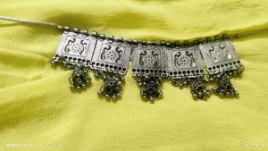 Silver Tone Statement Necklace