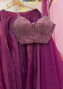 very pretty bustier lehenga bollywood glam