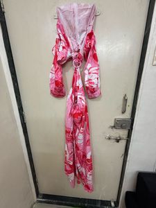 Pink Floral Jumpsuit