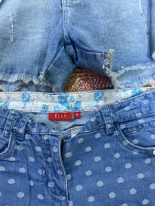 Cute Girls Denim Shorts (2)