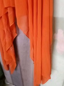 Orange Embellished Top