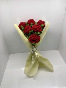 Handmade Crochet Rose Bouquet