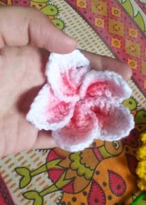 Crochet Sunflower With Lily Hair Clip🌺💗🫶🏻
