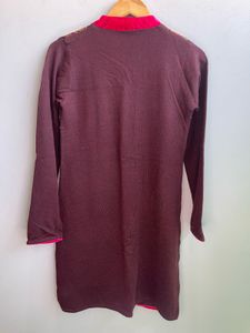 Kashmiri Embroidered Woolen Kurti