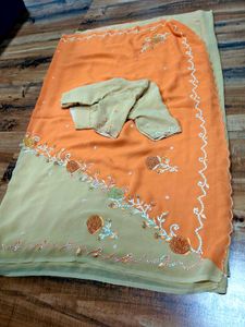 floral multi coloured Saree