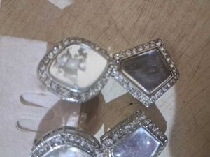Vintage Rhinestone Cufflinks (Combo) 2 Earing