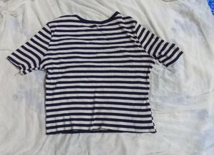 Stripped Crop Top