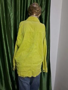 zara Yellow Corduroy Shirt