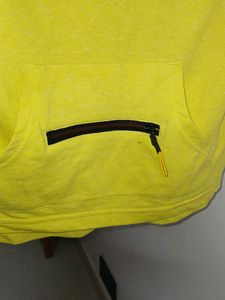 Branded Turtle Neck Yellow Sweatshirt
