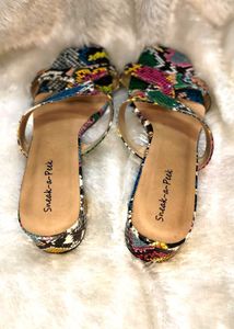 Branded Sneak-a-peek Sandals 7 Inches