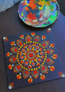 Dot Mandala Art In Canvas