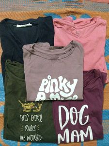 Combo Of 5 T- shirts 👕