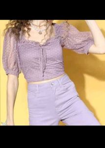 Lavender Corset Top Athena