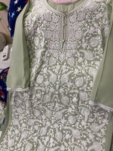 Pashmina Kashmiri Full Work Kurti And Dupatta