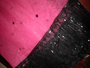 Pink Net Dupatta