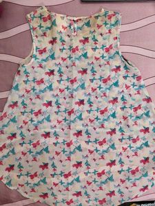 Butterfly Print Top
