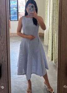 Striped Midi Dress