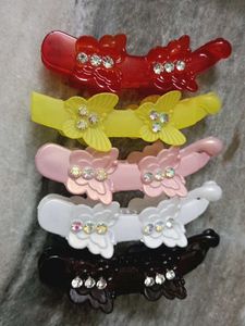 Cute Flower Hair Clips - Set of 5