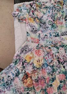 Retro Floral Skater Dress