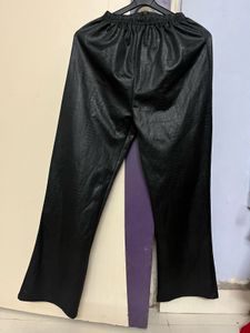 Faux Leather Flare Pants