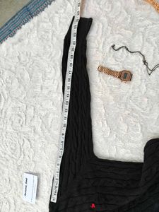 U.S POLO ASSN. Black Cable Knit Sweater