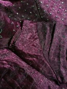 Vintage Purple Floral Fabric