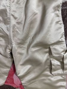 Satin Cargo Pants