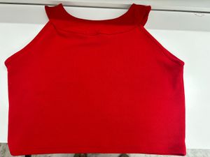 Red Sleeveless Tank Top