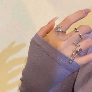 Rhinestone Ring Set