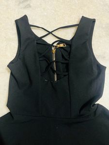 Little Black Dress With Back Design