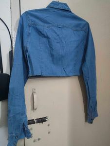 Denim Cropped Shirt