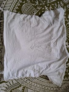 White Cropped Tank Top