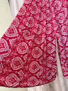 💖💓Pink Patterned Maxi Skirt