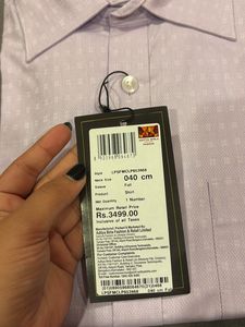 Louis Philippe Classic textured Self Design Shirt