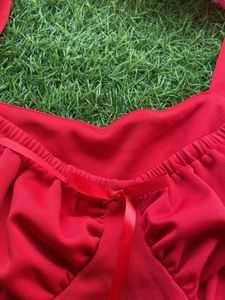 Red Crop Top