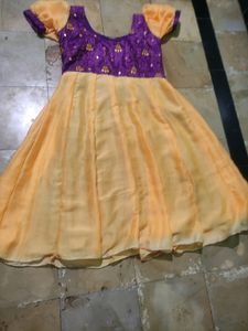 Mirror Work Embroidery Gown