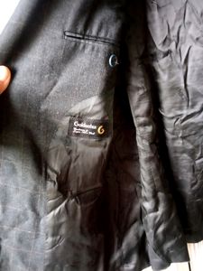 Checkered Jet Black Mens Blazer