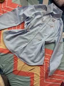 Savana Blue Butterfly Shirt