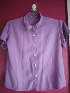 Lavender Crop Shirt