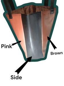 Stylish Two-Tone Tote Bag