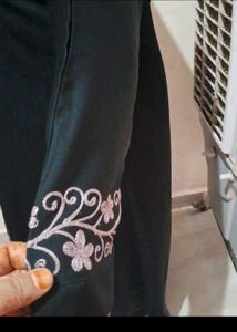 Elegant Embroidered Abaya Set