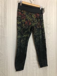 Varied Gear Black Printed Leggings