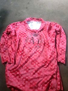 Pink Checkered Long Sleeve