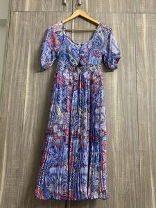Paisley Print Midi Dress