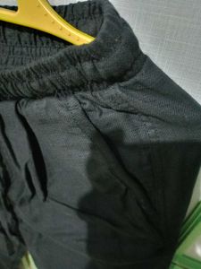 Zudio Linen fabric Black Casual Pants