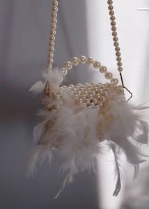 Pearl &amp; Feather Clutch